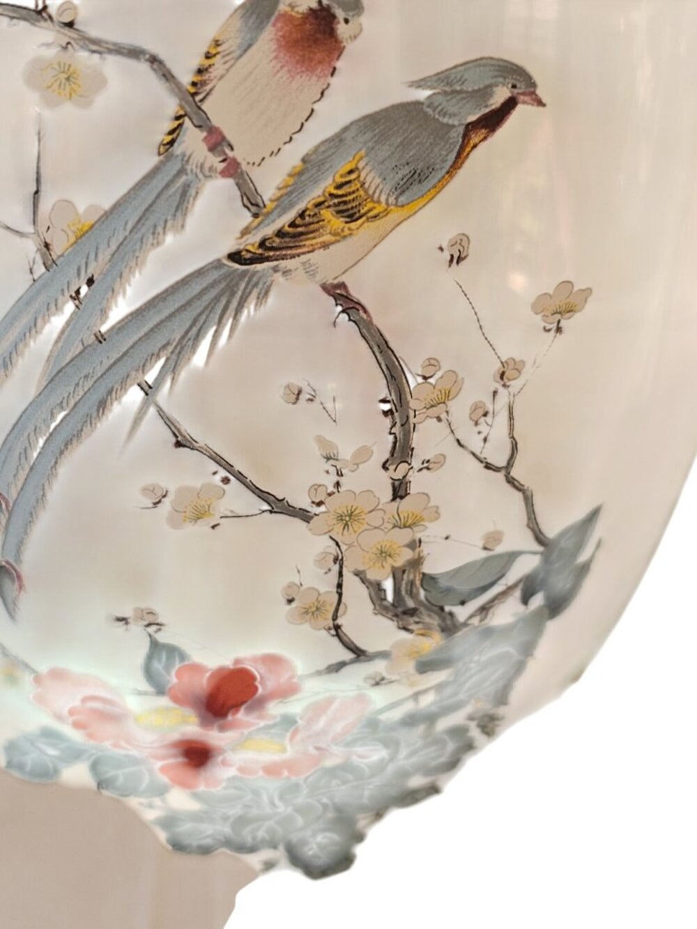 Oriental Hurricane Candle Lamp Shade Chimney 11.5" hourglass globe centerpiece - Picture 5 of 7